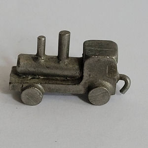Vintage Pewter Figurine Statue C.H, Train Car